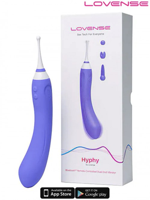 Lovense Hyphy Telefon Kontrollü G Spot Klitoris ve Göğüs Ucu Uyarıcılı Vibratör 6