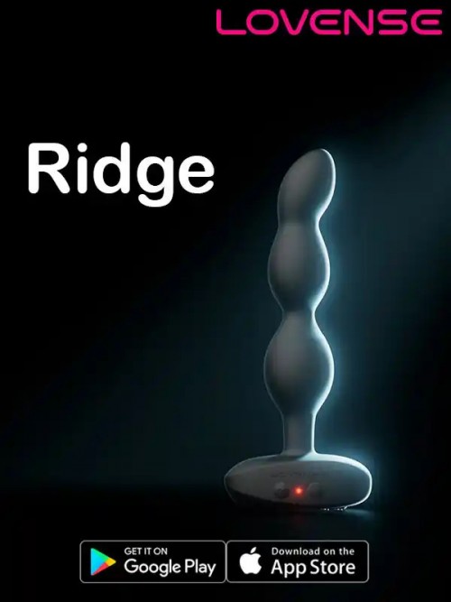 Lovense Ridge Telefon Kontrollü Anal Beads Vibratör 360° Rotating 2