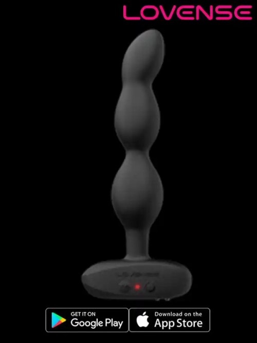 Lovense Ridge Telefon Kontrollü Anal Beads Vibratör 360° Rotating 4