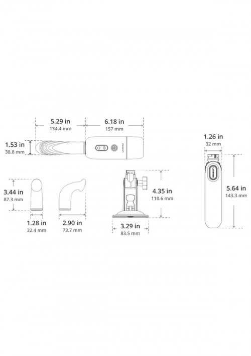 Lovense Spinel Uygulama Kontrollü Seks Makinesi Ek Resim
