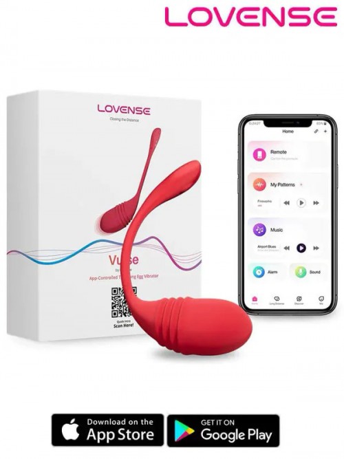 Lovense Vulse Telefon Kontrollü Giyilebilir İtme Hareketli Vibratör Ek Resim