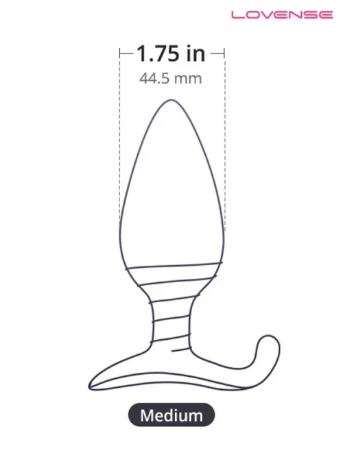 Lovense HUSH Telefon ve Bluetooth Kontrollü Anal Plug 1.75″ 6