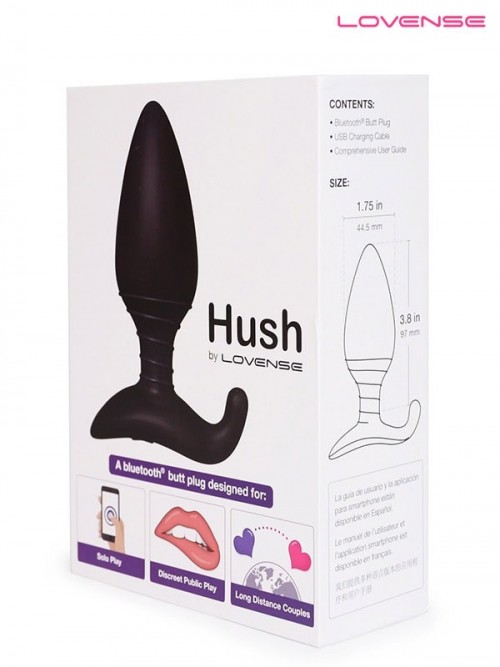 Lovense HUSH Telefon ve Bluetooth Kontrollü Anal Plug 1.75″ Ek Resim