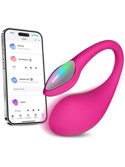 Lovense LUSH 4 Bluetooth ve Uygulama Kontrollü G Noktası Yumurta Vibratörü