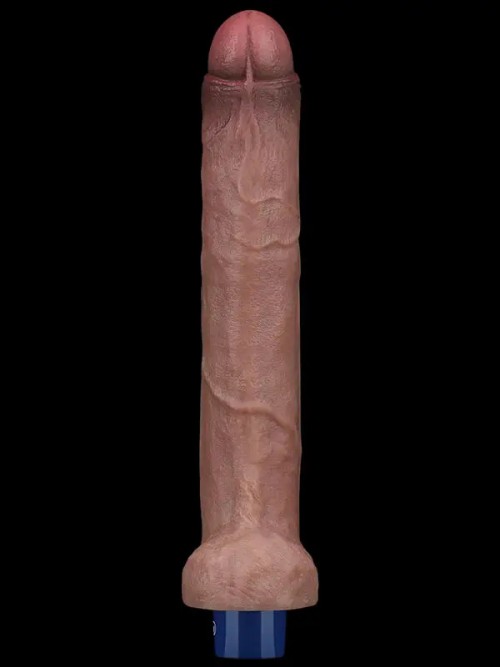 Lovetoy 10.5″ REAL SOFTEE Titreşimli Şarjlı Et Dokusunda Uzun Vibratör 26.5 cm 3