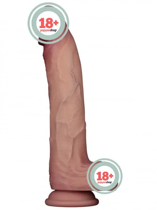 Lovetoy 10” Sliding Skin Pro II Dual Layer Silicone Dong 25cm