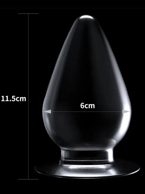 LoveToy 4.5” Flawless Clear Anal Plug 11.5cm 3