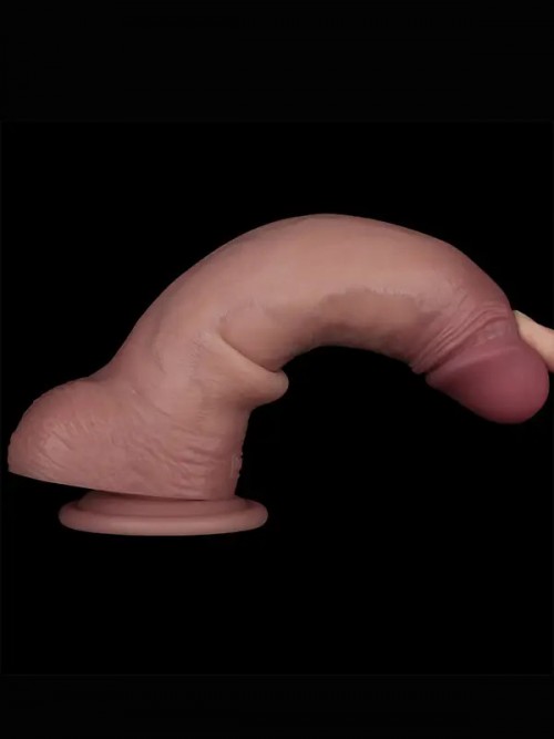 Lovetoy 8.5” Sliding Skin Pro II Dual Layer Silicone Dong 21.5cm 6