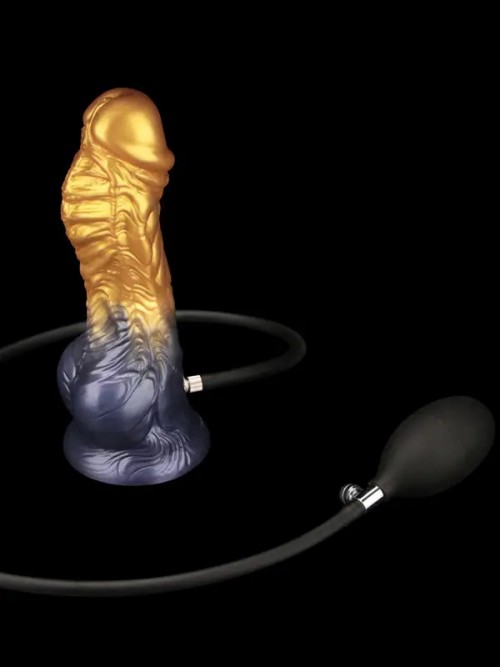 Lovetoy 8” Dual Density Silicone Şişirilebilir Monster Dildo 6