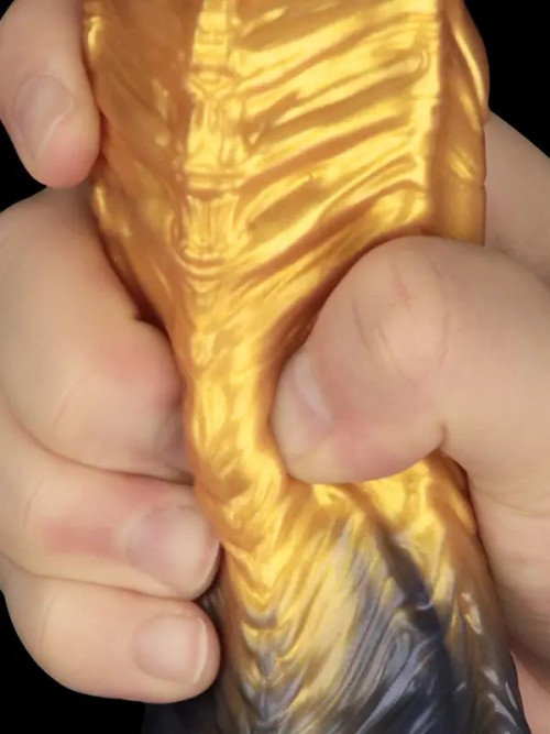 Lovetoy 8” Dual Density Silicone Şişirilebilir Monster Dildo Ek Resim