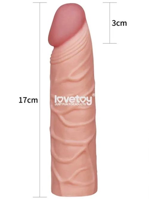 LoveToy Pleasure X Tender Realistik Penis Kılıfı 2.5 cm Uzatmalı 3
