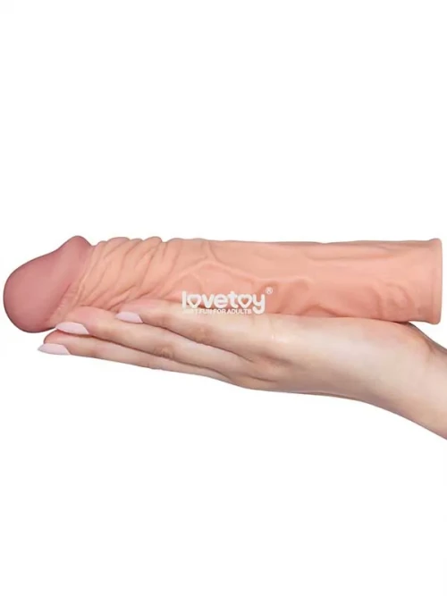 LoveToy Pleasure X Tender Realistik Penis Kılıfı 5 cm Uzatmalı 4