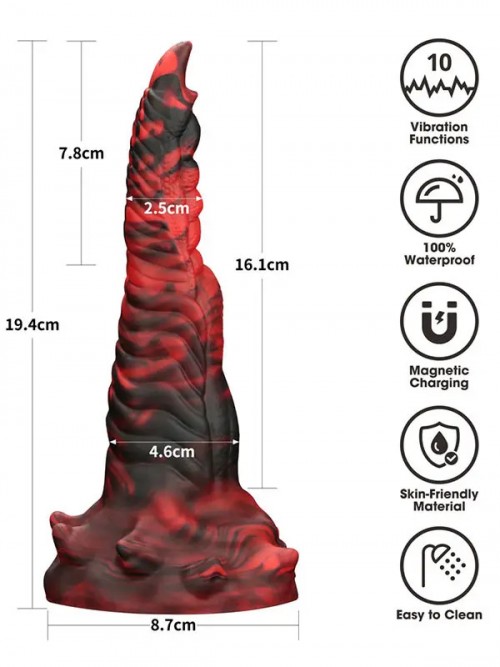 Lovetoy Savage Charm Double Claw Şarjlı Titreşimli Monster Dildo 2