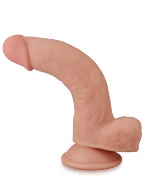 LoveToy Sliding Çift Katmanlı Realistik Dildo 20 cm 5