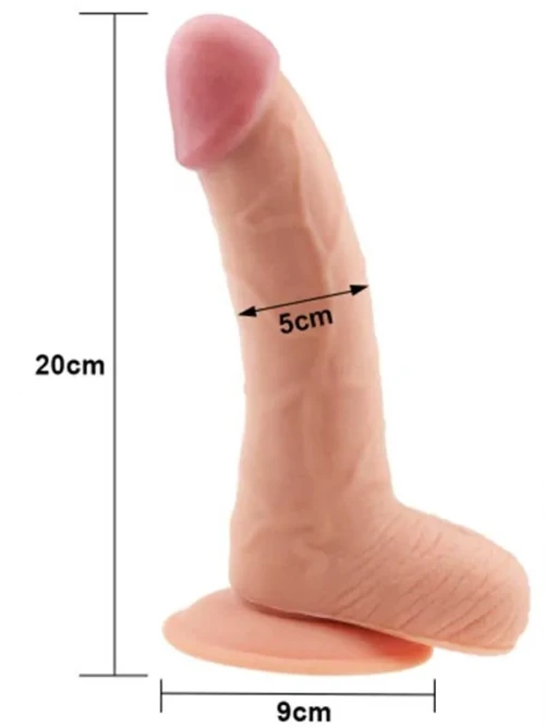 LoveToy The Ultra Soft Dude Realistik Dildo 20 cm 3