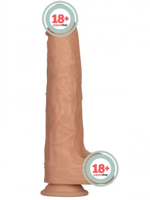 Lovetoy 11” Vibrating Power Basics Cock Titreşimli Şarjlı Dildo 28cm