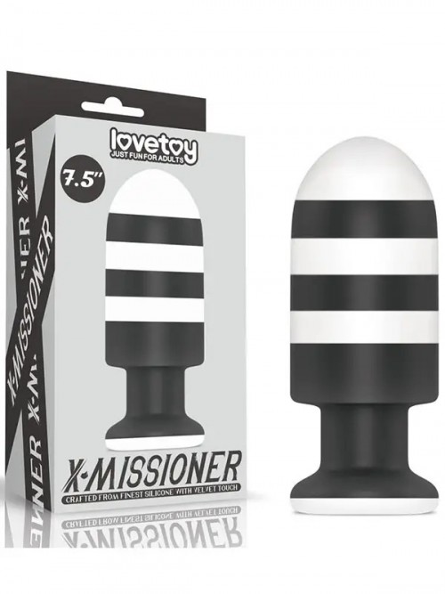 LoveToy 7.5” X-Missioner Butt Plug 19.5cm Ek Resim