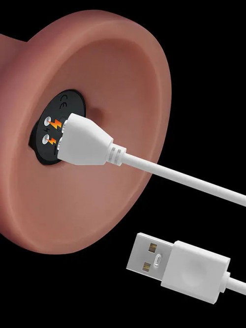 Lovetoy 8” Vibrating Dual Density Power Cock Şarjlı Titreşimli Dildo 20cm Ek Resim