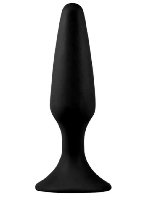 LoveToy LURE ME Silicone Anal Plug S 11.5 cm Siyah