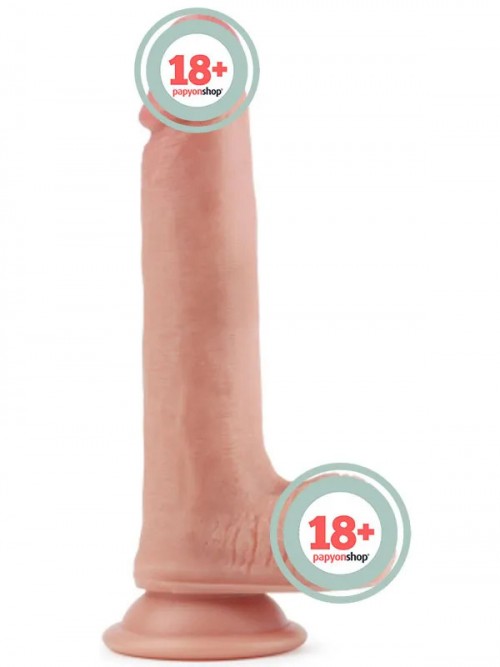 LoveToy Dual Layered Platinum Silicone Realistik Penis 20.5 cm