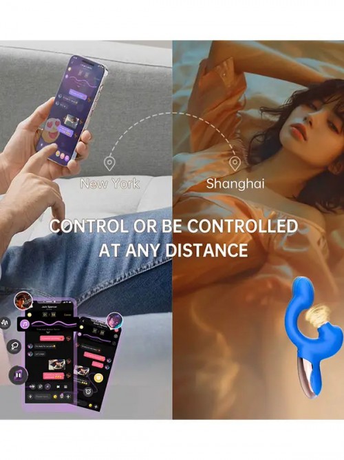 Magic Ponder Telefon Kontrollü Hareket Algılama Özellikli Çift Uyarımlı Vibratör 4