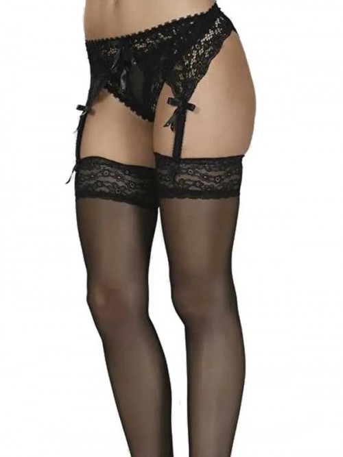 Seksi Siyah Jartiyer Takım 3’lü Set