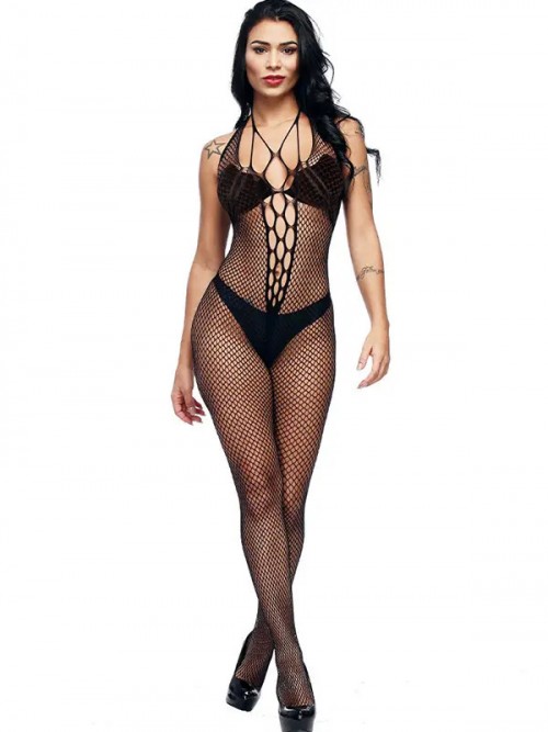 NOXXX Askılı Seksi File Vücut Çorabı 4