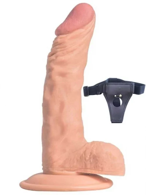 NOXXX Belden Bağlamalı İçi Dolu Realistik Penis 18 cm 2