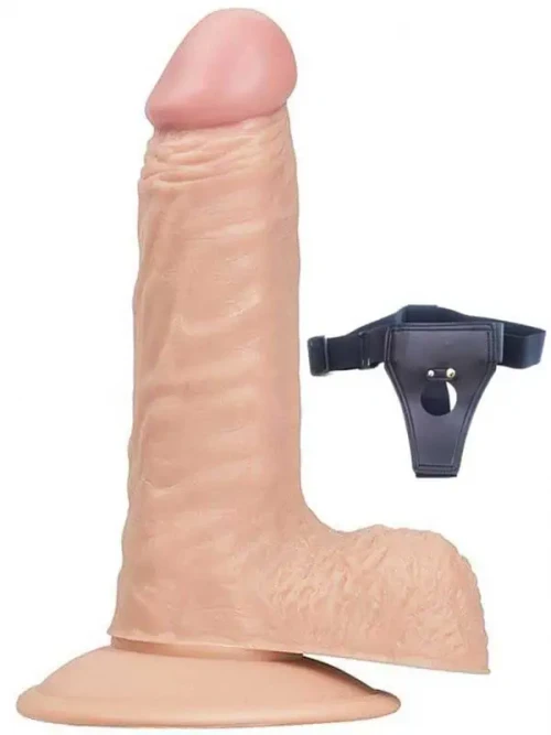 NOXXX Belden Bağlamalı Realistik Dildo İçi Dolu 15 cm 2