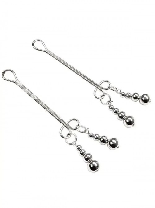 Boncuklu Klitoris ve Meme Ucu Kelepçeleri 2