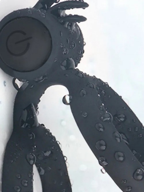 Çift Halkalı Klitoris Uyarıcılı Titreşimli Penis Halkası 4