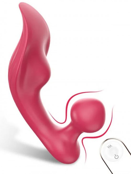 Giyilebilir Şarjlı Anal ve Vajinal Kullanım için Uzaktan Kumandalı Vibratör