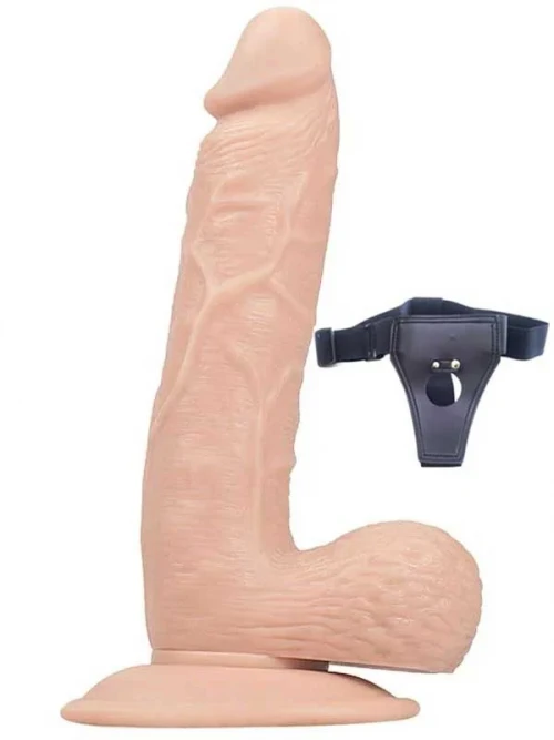 NOXXX İçi Dolu Belden Bağlamalı Realistik Penis 18 cm 2