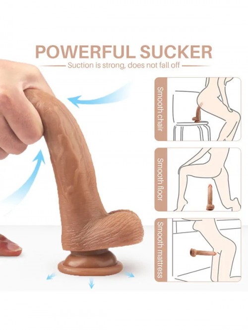 İçi Dolu Titreşimli Uzaktan Kumandalı Belden Bağlamalı Penis 20 cm Ek Resim