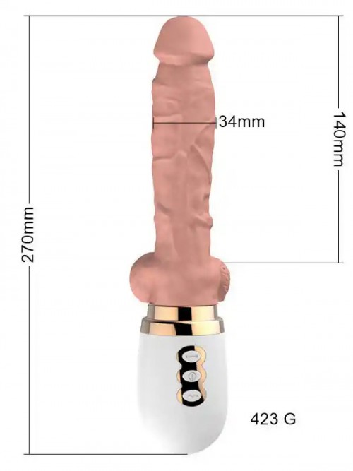 İleri Geri Hareketli Şarjlı Uzaktan Kumandalı Isıtmalı Seks Makinesi 5