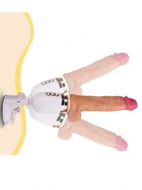 İleri Geri Hareketli Şarjlı Uzaktan Kumandalı Isıtmalı Seks Makinesi Ek Resim