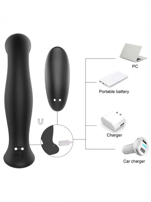 Jelly Anal ve Prostat Uyarım Vibratörü Uzaktan Kumandalı Şarjlı 6