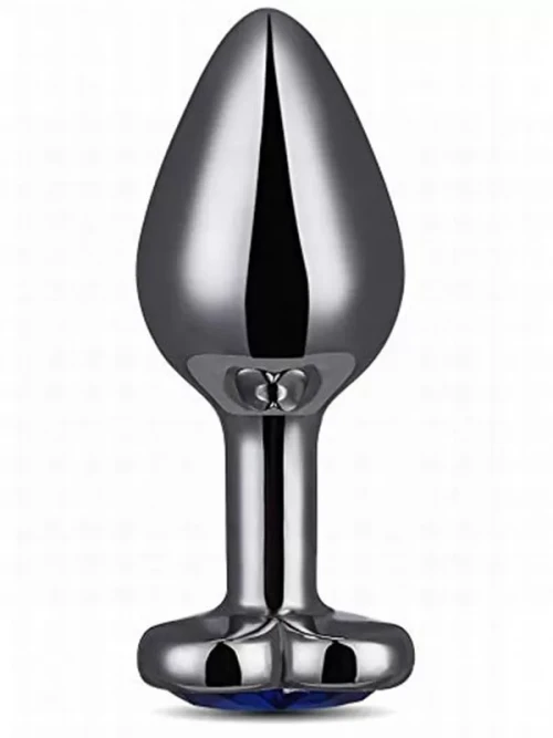 NOXXX Kalp Mücevherli Çelik Anal Plug Büyük Boy 3