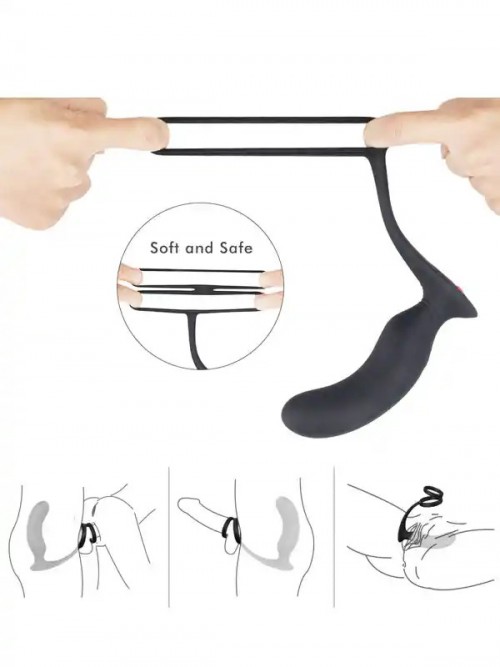 NOXXX Halo Prostat ve Penis Halkalı Şarjlı Anal Masaj Vibratörü 6