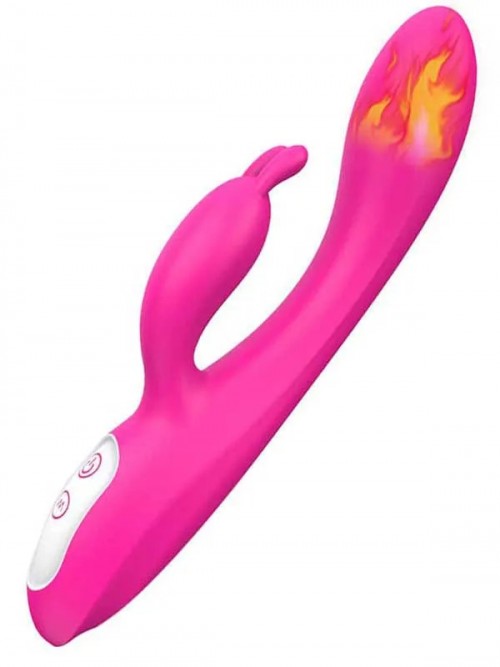 Naughty Isıtmalı Şarjlı Güçlü Titreşimli Tavşan Vibratör 22 cm