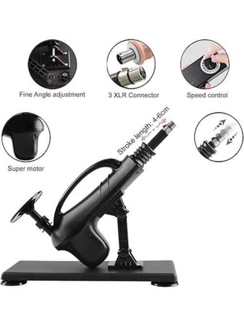 NOXXX 3XLR Vantuz Adaptörlü Uzaktan Kumandalı Seks Makinesi Ek Resim