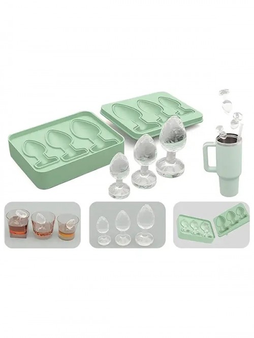 NOXXX Anal Plug Şeklinde Silikon 3’lü Buz Kalıbı 3