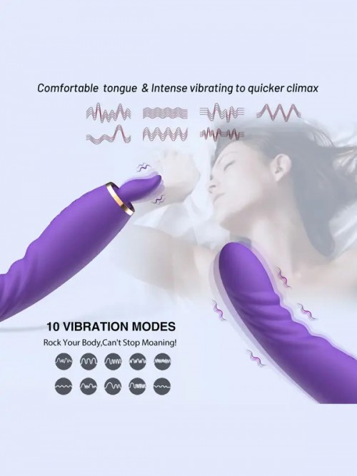 NOXXX Charoite Yalama ve Emme Özellikli Çift Taraflı Vibratör 4