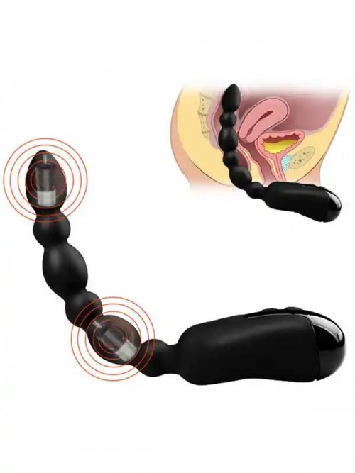 NOXXX Çift Motorlu Şarjlı Anal Prostat ve Vibratör Probe 4