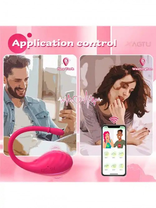 NOXXX Lunar Giyilebilir Telefon Kontrollü Çiftler için Vibratör Ek Resim