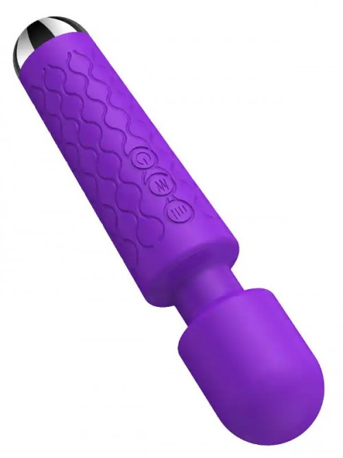 NOXXX Güçlü Şarjlı Wand Masaj Vibratörü 28 Fonksiyonlu Mor 5