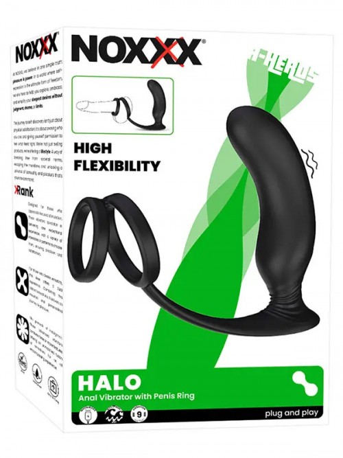 NOXXX Halo Prostat ve Penis Halkalı Şarjlı Anal Masaj Vibratörü Ek Resim