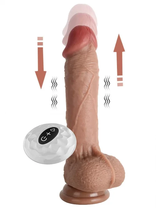 NOXXX İleri Geri Hareketli Isıtmalı Döner Başlı Realistik Dildo 4