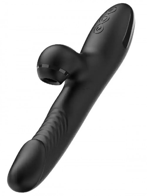 NOXXX İleri Geri Hareketli Şarjlı Isıtmalı Klitoris Emiş Vibratörü 4