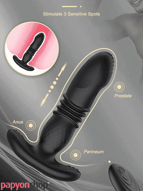 NOXXX İleri Geri Hareketli Uzaktan Kumandalı Şarjlı Giyilebilir Anal Dildo